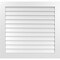 Ekena Millwork Vertical Surface Mount PVC Gable Vent: Non-Functional, w/3-1/2"W x 1"H, Standard Frame, 40"W x 38"H GVPVE40X3801SN - alternate 1